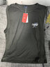回力（Warrior）背心男纯棉美式复古潮流无袖宽肩男士运动健身篮球砍袖百搭打底衫 【纯棉透气】-灰绿#HL绿笔刷 4XL 实拍图