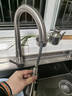 箭牌（ARROW） 厨房抽拉式水龙头304不锈钢冷热双控洗菜盆洗碗池水槽龙头可旋转 D 天鹅颈  三出水不锈钢拉丝抽拉龙头 实拍图