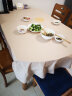 艾薇桌布防水防油餐桌布长方形茶几台布纯色pvc桌垫餐垫140*180米色 实拍图