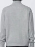 无印良品（MUJI）男式 可水洗 棱纹编织 拉链开衫 短外套 男士毛衣男款 AA0QFA4S 灰色 L (175/100A) 晒单实拍图