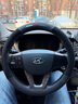 绅创汽车方向盘套冬天翻毛皮冬季保暖方向盘套超薄防汗防滑四季车把套 【圆形】现代悦动朗动领动瑞纳名图ix35i索纳塔 实拍图