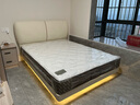雅兰5A级床垫品牌前十名天然乳胶床垫独立弹簧床垫1.8x2米 深睡智享 深睡智享床垫+巴黎之夜真皮床 1.5米x2米(注意长度) 实拍图