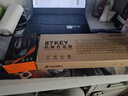 达尔优EK815机械合金版108键多键位机械键盘电竞游戏CF吃鸡LOL双色白蓝键帽全键无冲 87键茶轴（绿白色键帽）29种灯光模式 实拍图
