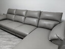 芝华仕（CHEERS）宜居布沙发现代简约科技布艺带妃位中大户型客厅家用芝华士6301 浅灰色生态云皮3.11m四人右脚位 延期发货（详询客服） 实拍图