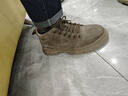 Dickies马丁靴男靴2025秋冬季靴子男鞋低帮工装靴百搭加绒短靴厚底增高鞋 咖啡 41 【偏大一码，适合运动鞋42】 实拍图