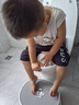 ONLYOU BABY儿童马桶圈大号坐便器男孩女宝宝专用坐垫婴儿便盆梯小孩厕所辅助 安伯灰-PU软垫马桶圈+踩脚凳 【免安装】全包胶靠背（送挂钩） 实拍图