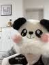 SOMUBAY熊猫毛绒帽子围巾一体女冬季骑车可爱加厚保暖围脖手套新年礼物女 熊猫三件套 均码品质款 （礼袋需联客服） 实拍图