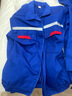  乾朗 春秋防静电工作服套装男女长袖厚款耐磨劳保服带反光条电焊工服汽修工程服加油站电力局工装可定制logo 艳蓝色春秋套装175 实拍图