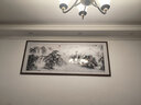 良品大师山水画办公室挂画中式客厅装饰画万里长城靠山图茶室字画风景壁画 聚宝盆锦绣山川A2 90*240cm宣纸锦绫+有机玻璃+红褐色实木框(大气款） 实拍图