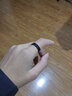 Peifeite 黑色男士戒指素圈钨金戒指男潮流单身情侣指环食指刻字定制尾戒 【男款】-国标19号 实拍图
