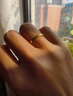 中国黄金（CHINA GOLD）足金戒指女碎碎冰戒指黄金固口素圈指环520情人节礼物送女友老婆 碎碎冰戒指 圈号12 1g 实拍图