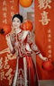 枝己秀禾服新娘新中式2025新款古装嫁衣中式婚纱敬酒服婚服出阁服 X616 M 实拍图