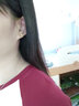六福珠宝足金四时春花黄金耳钉女款耳环耳饰 计价  G01G0024DS 1.23克(含工费110元) 配硅胶耳堵 实拍图