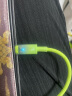 倍思苹果PD20W数据线带灯智能断电快充线适用于iPhone14/13/12ProMax充电器线1米赛博绿 实拍图