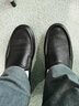奥康官方男鞋四季通用款男士时尚商务休闲羊皮鞋百搭套脚柔软舒适鞋 黑色 40 实拍图