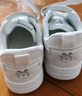 巴布豆（BOBDOG）男童鞋软底透气儿童运动鞋气孔低帮板鞋 101531030 白色33 实拍图