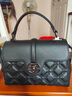 路易礼察品牌包包女包新款通勤大容量斜挎包手提包情人节生日520七夕礼物 黑色 23*17*11cm 实拍图