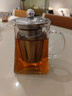 八玺（BAXI）耐高温泡茶壶大容量茶具套装过滤加厚煮茶壶烧水壶玻璃壶电陶炉 350ml（适合1-2人） 加厚四方花茶壶（可冰茶可煮茶） 实拍图