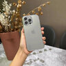 韵宁 【全包镜头膜硬壳】高级感超薄透明电镀适用iphone手机壳苹果保护壳简约风新款防摔轻奢高档款 远峰蓝【进口高品质，不掉漆】 iPhone15ProMax 实拍图