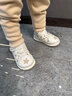 泰兰尼斯童鞋211秋冬新款学步鞋男宝宝加绒鞋女童防踢耐磨机能鞋婴儿鞋 白/杏-超纤-春秋款 24 内长15.5cm 适合脚长14.3-14.7 实拍图