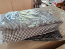 沐凡枕巾纯棉 一对2条装纱布四季吸汗透气高档加厚情侣全棉家用枕头巾 日式格蓝色一对 四季适用 实拍图