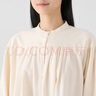 无印良品（MUJI）女式 法兰绒 抽褶罩衫 美拉德风纯棉衬衫 女士衬衣内搭冬季款 原色 L 165/88A 实拍图