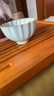青澹汝窑茶杯品茗杯主人杯汝瓷功夫茶具陶瓷手工天青色景德镇晚晴杯 晚晴杯 开片可养 天青色 实拍图