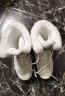 南极人雪地靴女防寒40度加绒防水防滑东北哈尔滨棉鞋户外登山冬季 米白色 加绒加厚 40 可拍大一码 实拍图