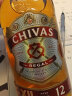 芝华士（Chivas Regal）12年 苏格兰调和型威士忌洋酒 英国进口原瓶 500ml 实拍图