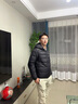 康博秋冬季轻薄羽绒服男连帽时尚休闲情侣装男女款外套 黑色 L  实拍图
