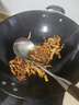 膳福记（shanfuji）传统老式生铁锅炒锅无涂层不粘锅农村家用铸铁平底燃气灶炒菜锅具 34圆底+锅盖（送开锅服务） 34cm 实拍图