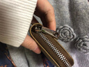 尊禄Vanlord 卡包女士小巧超薄韩国可爱拉链款防消磁大容量钱包真皮 棕色20页防盗刷 实拍图