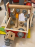 Hape儿童早教玩具螺丝螺母组装百变木匠工具盒男孩玩具女孩礼物 E8039 实拍图