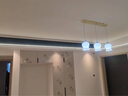 雷士（NVC）现代欧美轻奢创意吊线led吊灯客厅灯餐厅灯餐桌灯灯具灯饰 花语3头奶油风吊灯【带7瓦光源】 实拍图
