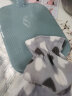 南极人PVC注水热水袋防爆冲水暖水袋暖手宝灌水热宝大号 马卡龙青色(送毛绒外套) 实拍图