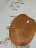 中盛画材40*50CM封油调色板木制光滑椭圆形油画水粉丙烯颜料调色盘木制质儿童成人美术写生 实拍图