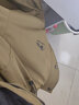 罗蒙（ROMON）秋冬加棉加厚外套男士青年棉衣服休闲连帽工装款防风夹克冲锋衣男 M1091卡其色 4XL 实拍图