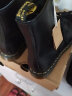 马丁大夫（Dr.Martens）香港仓现货靴子女款中筒平跟皮质马丁靴1460 11821006 黑色硬皮女款 39 晒单实拍图