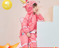 lemonkid儿童雨衣男童女宝宝雨披斗篷式小学生雨具 贝莉魔法独角兽连体 M 实拍图