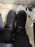 回力棉鞋男冬季保暖爸爸鞋中老年人靴子加绒加厚防滑高帮棉靴雪地靴男 黑色 40 实拍图