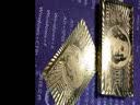 高级扑克土豪金金箔金属黄金色工艺品收藏飞牌练习扑克扑克牌 土豪金金色美元1副装 实拍图