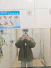 NEW OR MODE美式复古麂皮绒外套男春秋季新款立领夹克男款潮牌痞帅高级感褂子 绿色夹棉 2XL 实拍图
