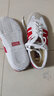 回力休闲运动鞋白色校鞋排球鞋跑步鞋体考鞋田径训练拔河跳远鞋帆布鞋 白红 39 女买平时小一码男码标准 实拍图