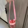 Hello Kitty库洛米儿童水杯女孩学生防摔上学便携可爱高颜值双仓双饮吸管杯子 美乐蒂双饮 780ml -2420+挂件3D贴 实拍图
