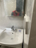美标陶瓷一体大肚盆大容量智能镜柜环保实木防潮浴室柜组合阳台用 60cm浴室柜+抽拉龙头+49cm镜柜 实拍图