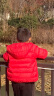 雪中飞童装儿童轻薄羽绒服男童新款中大童女童薄款外套冬 中国红 140cm 实拍图