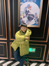 左西男童羽绒服2025冬季新款儿童三防加厚面包服长款外套 果绿色 150 实拍图