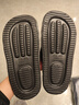 居家拖鞋男女室内室外浴室防滑轻盈便携柔软静音回弹漏水凉拖鞋夏 黑色-男 44-45 实拍图