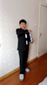 衣诺坊儿童西服套装演出服黑色西装男童主持人礼服 黑色套装 170码 实拍图