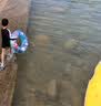 G.duck小黄鸭儿童泳衣男童分体游泳衣宝宝海边沙滩洋气防晒速干泳中小童 黑白字母star 130 建议7~8岁【120-130cm】cm 实拍图